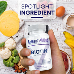 Research Verified Biotin natural formulation with no artificial ingredients.
