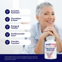Research Verified Blood Booster hawthorn capsules support healthy circulation.