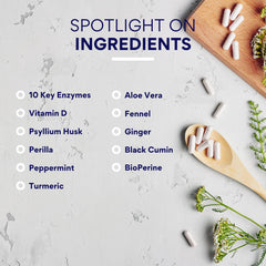 Research Verified IBS Relief GMO-free image emphasizes clean label with no artificial additives.