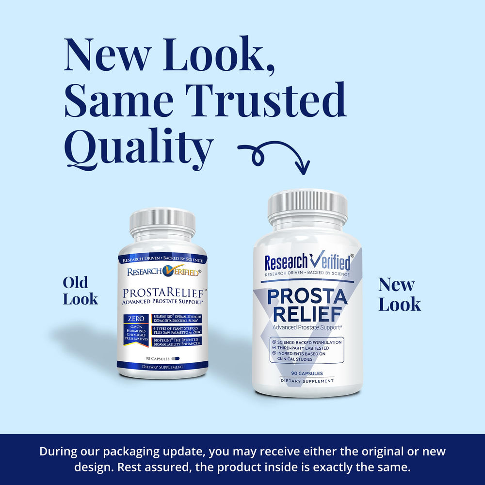 Prosta Relief supplement Bioperine for enhanced absorption.
