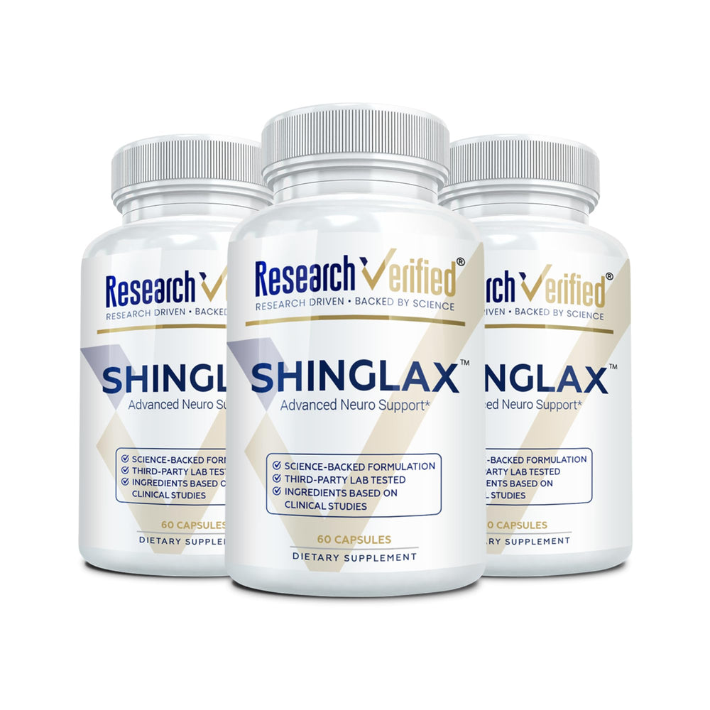 Research Verified Shinglax lemon balm capsule promotes calming focus for daytime use.