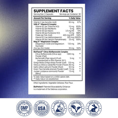 Research Verified Tinnitus Aid vegan USA-made packaging stamp