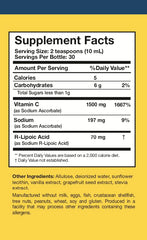 Ingredient list shows allergen-friendly, GMO-free composition for C-RLA.