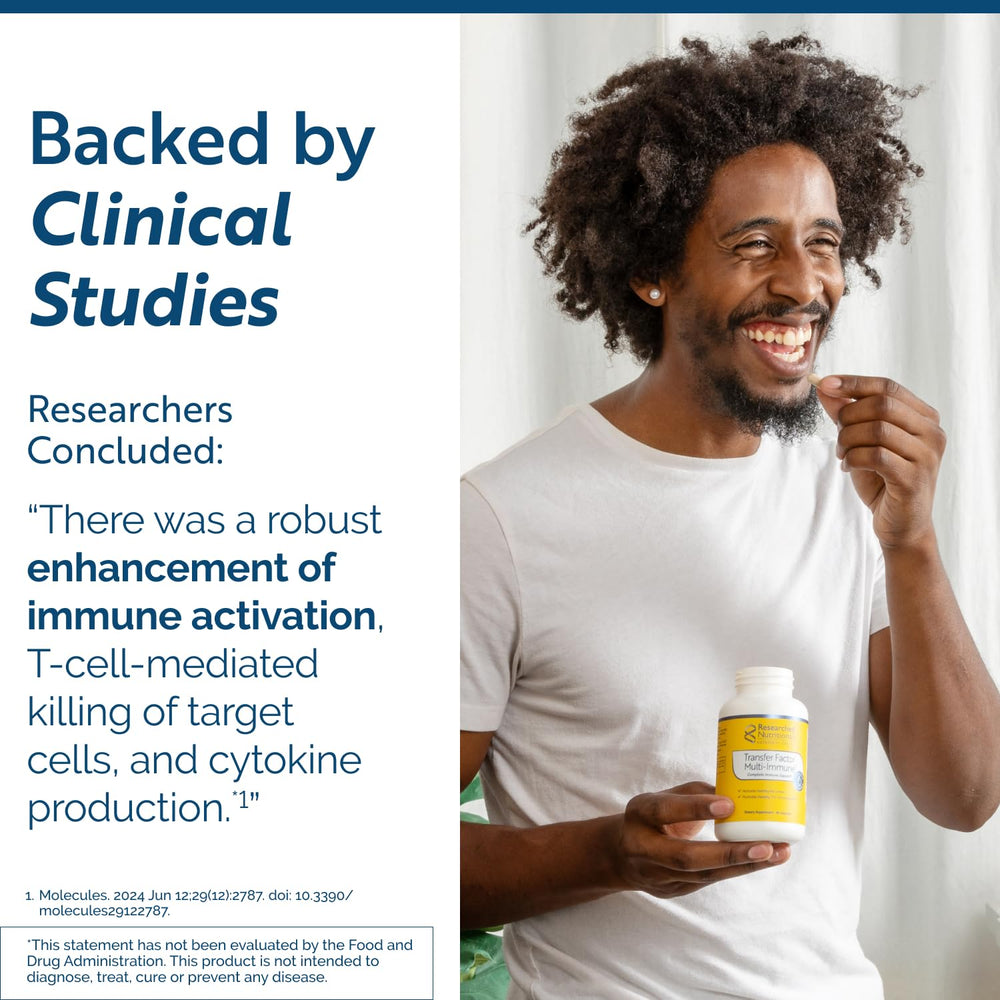 Researched Nutritionals Colostrum-based blend close-up highlights nourishing immune support