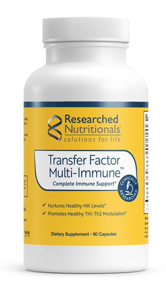 Researched Nutritionals Transfer Factor Multi-Immune capsules for daily immune support