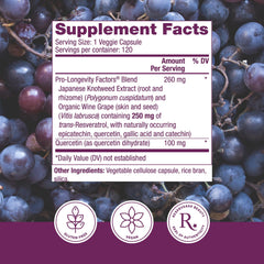 Reserveage Beauty Resveratrol capsules ready for convenient daily supplementation.