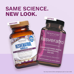 Reserveage gluten-free label highlights allergen-friendly benefits.