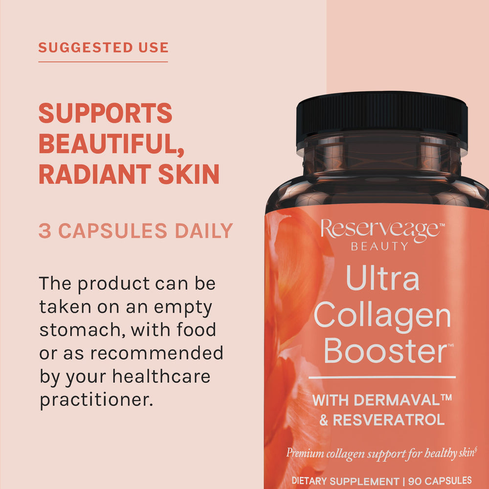 Dermaval antioxidant blend and Resveratrol components in Ultra Collagen Booster