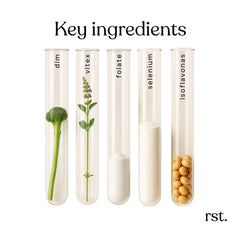 Reset Wellness Harmony+ label detail communicates GMP manufacturing and quality ingredients.