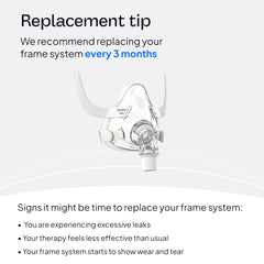 ResMed AirFit F20 for Her frame promotes quiet, reliable nightly CPAP use.