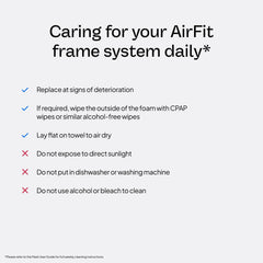 ResMed AirFit F30i frame compatibility with multiple CPAP parts and machines