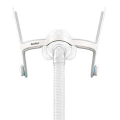 ResMed AirFit N20 frame system closeup showing lightweight frame for comfortable wear