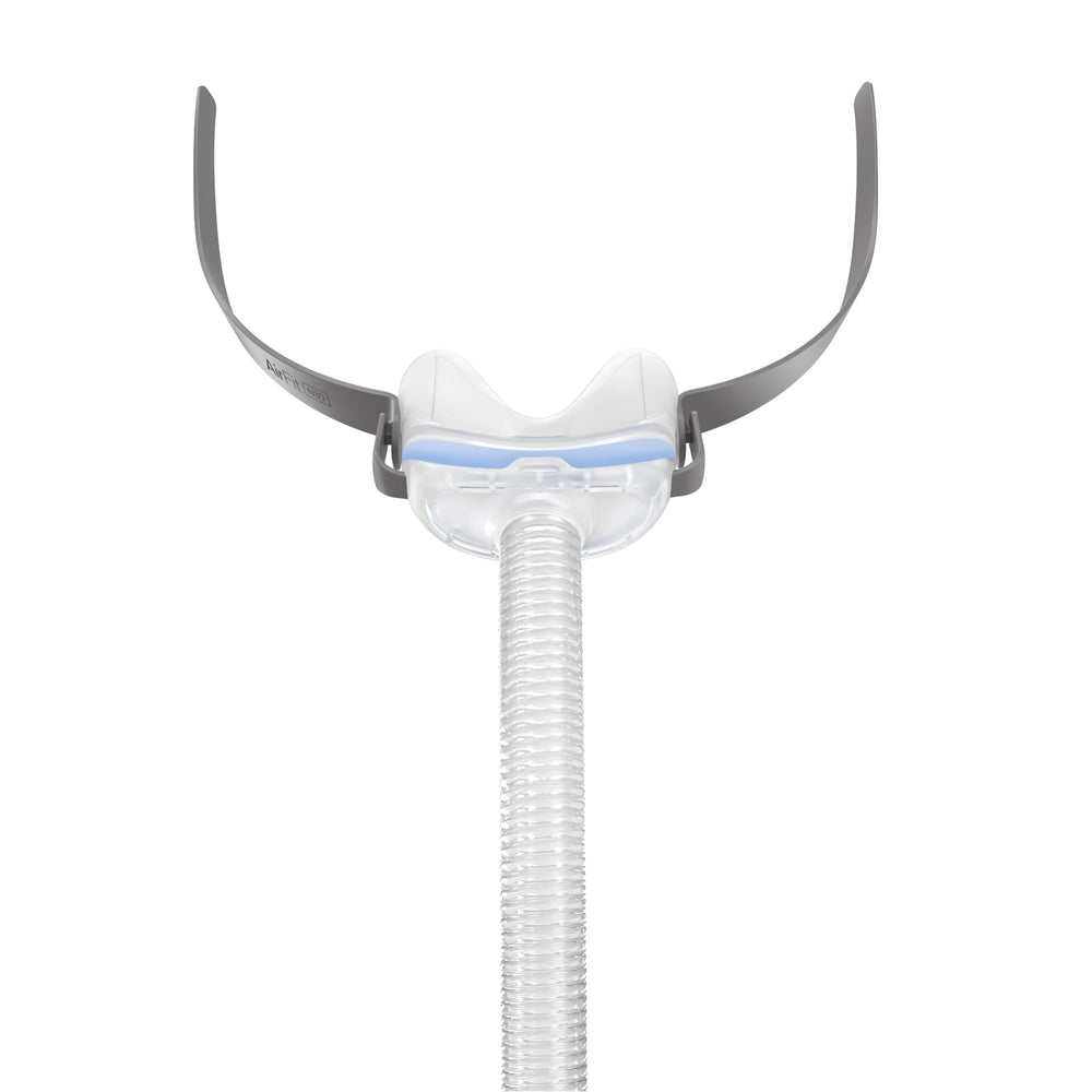 ResMed AirFit N30 frame with nasal cradle cushion offers secure comfort for nasal CPAP users