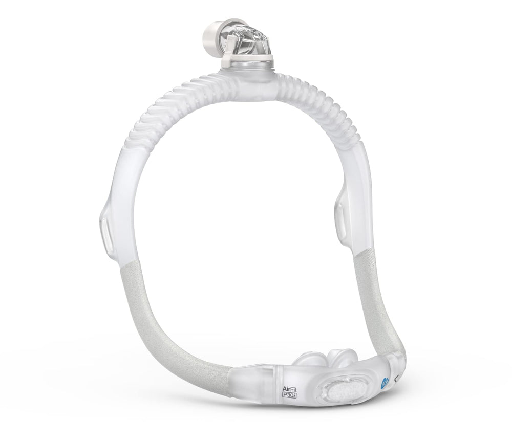 ResMed AirFit P30i frame with top-head connection for greater freedom during sleep