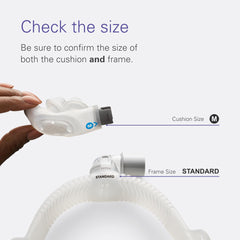 ResMed AirFit P30i nasal pillows cushion, compact and comfortable for discreet therapy