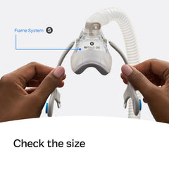 ResMed AirTouch N20 elbow enabling quick-release for uninterrupted sleep moves.