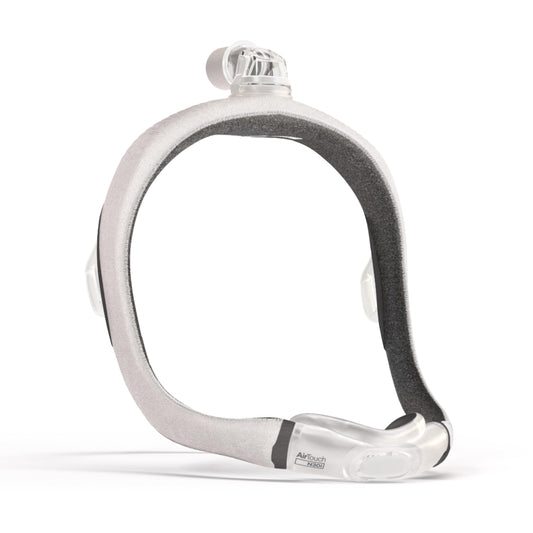 ResMed AirTouch N30i frame with soft fabric wrap for comfort during sleep.