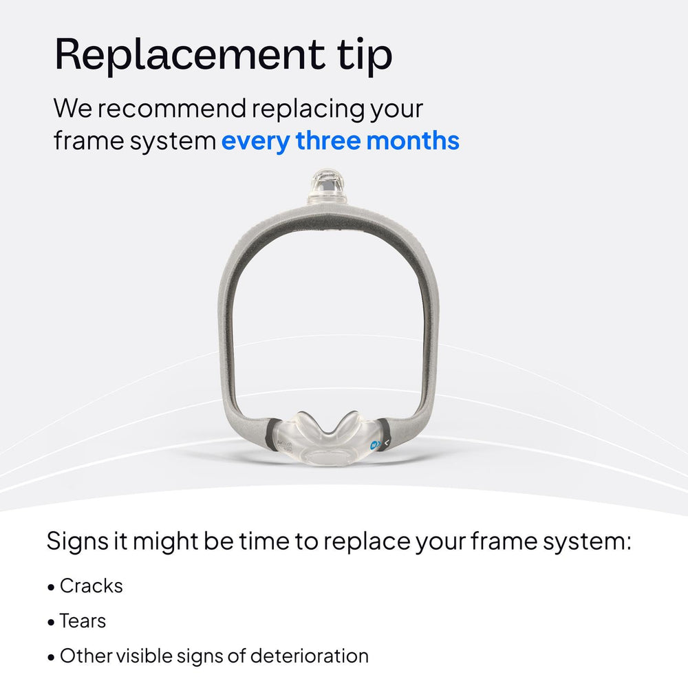 ResMed AirTouch N30i quick-release elbow allows easy night-time disconnection.