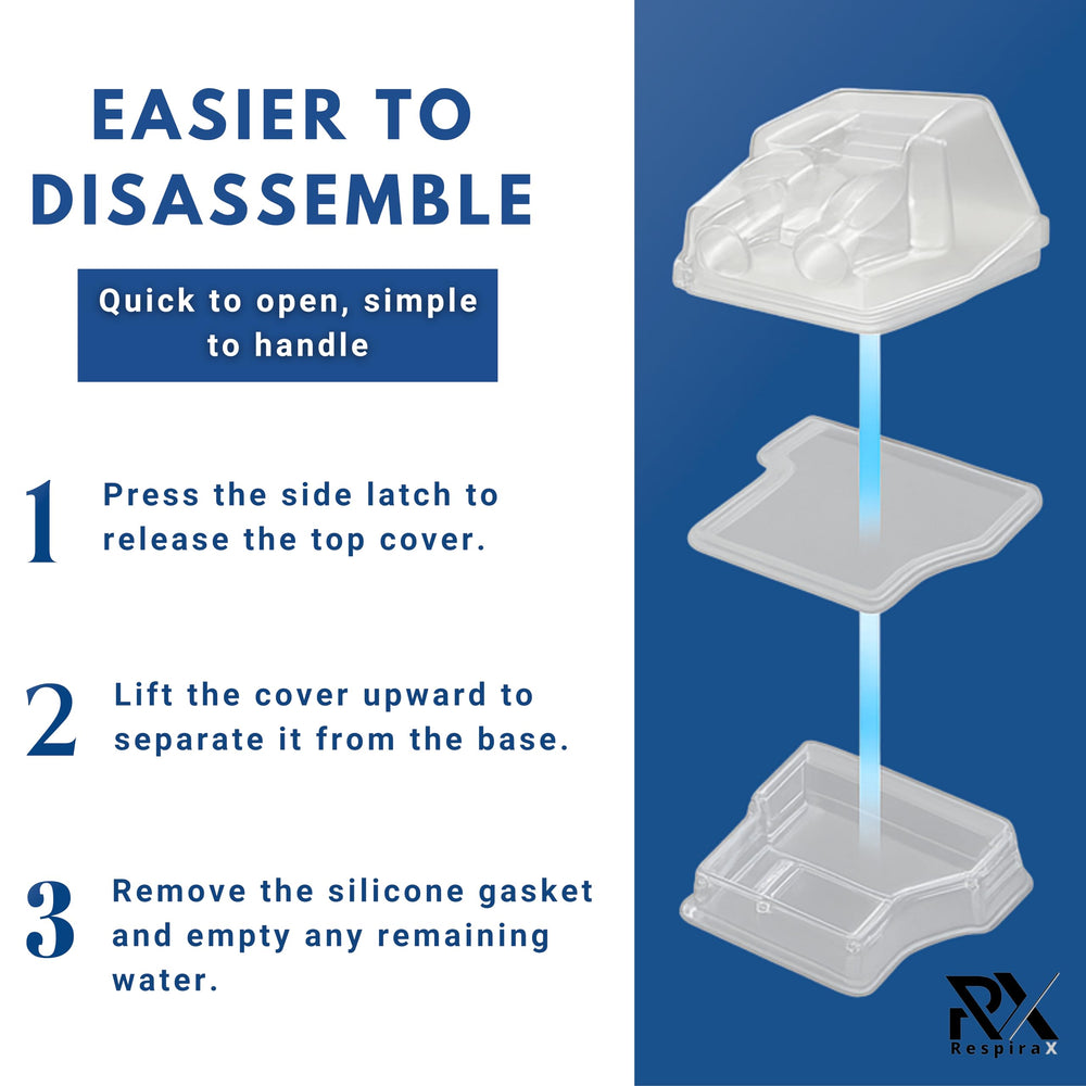 RespiraX compatible tank maintains your setup for a restful night routine.