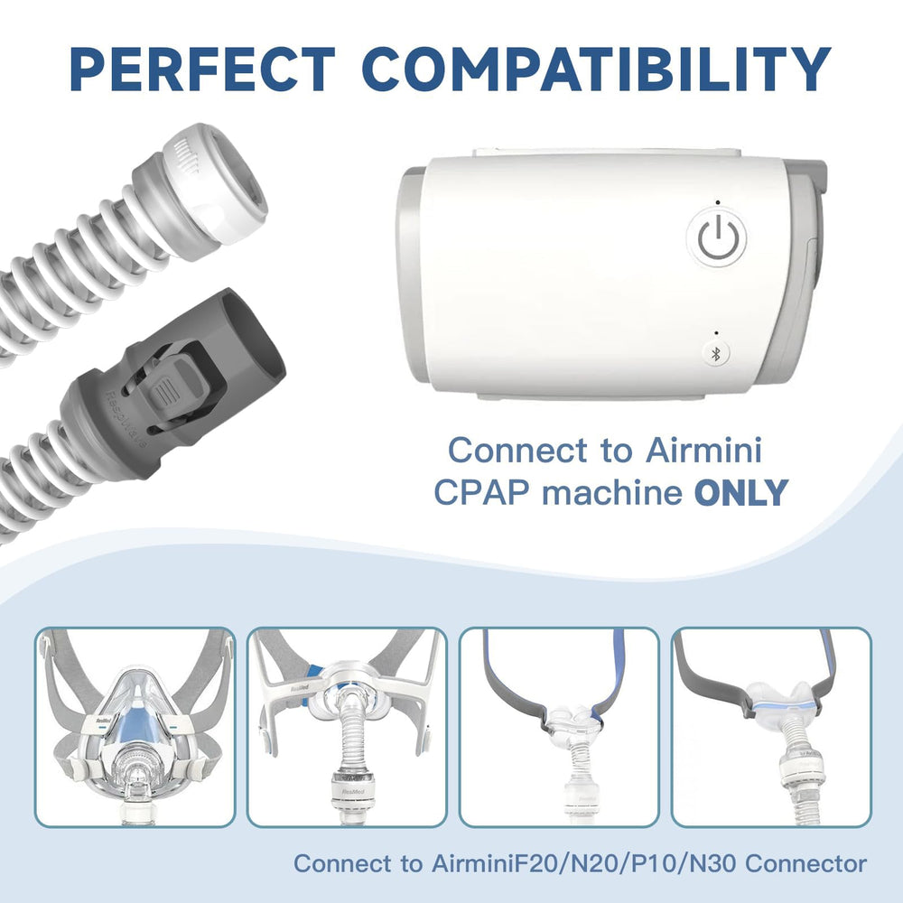 RespWave AirMini tubing operates quietly and remains odor-free for calmer nights.