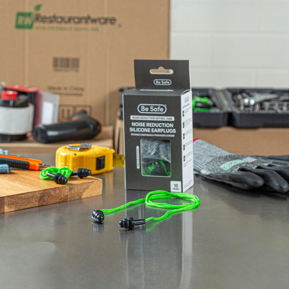 26dB noise-reducing Restaurantware earplugs for focused work in busy kitchens