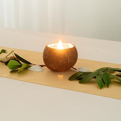 Restaurantware Coco Casa scented candle ideal for dinner ambiance.