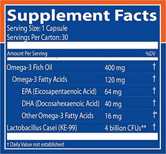 Patented Restora Probiotic Blend shown on the label demonstrates a science backed formulation.