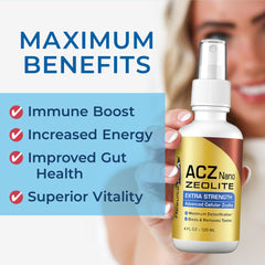 Results RNA ACZ Nano bottle label closeup highlighting composition and care tips.