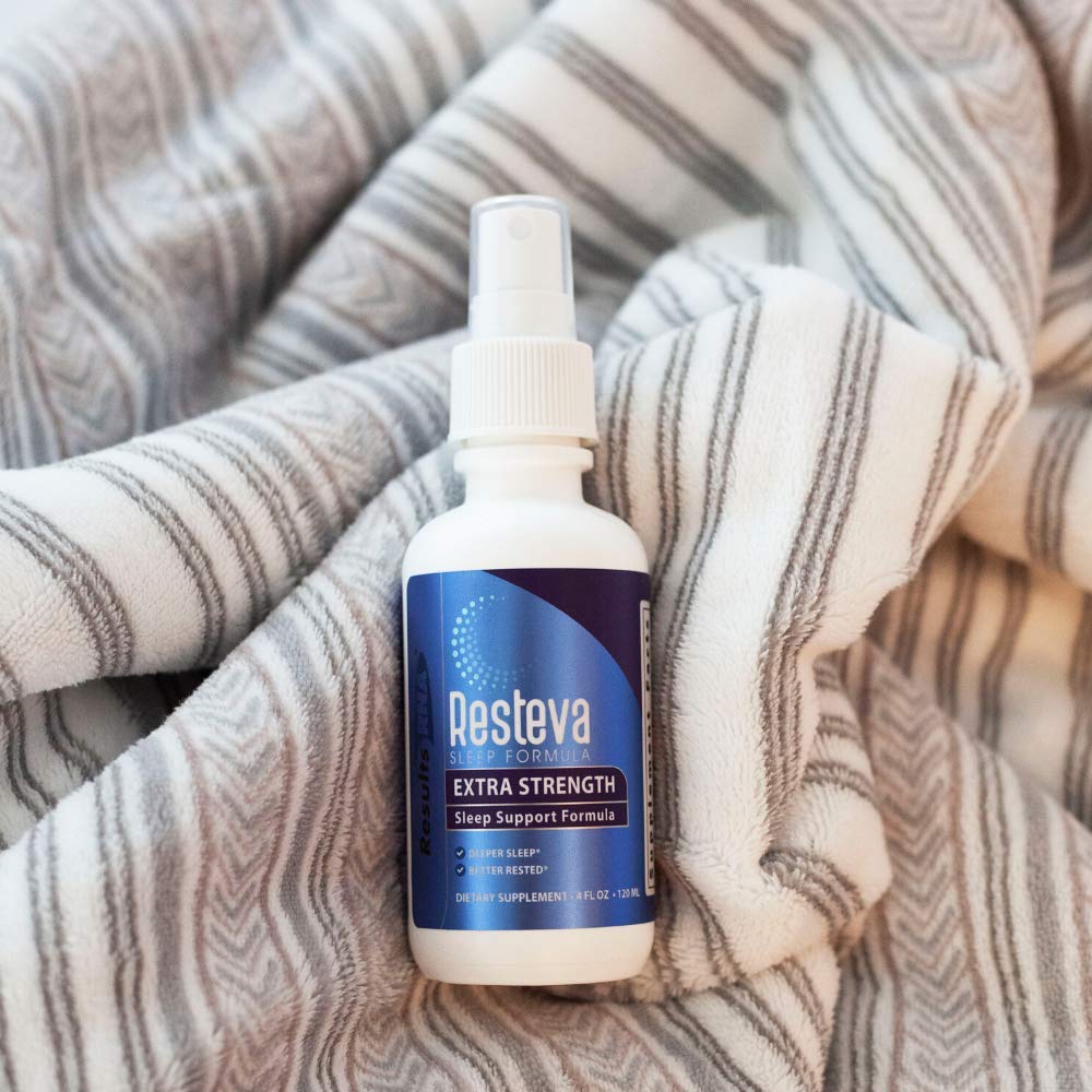 Results RNA Resteva bottle-cap close-up: secure, mess-free dosing.