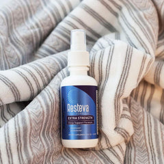 Results RNA Resteva bottle-cap close-up: secure, mess-free dosing.
