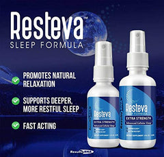 Results RNA Resteva sleep spray-dispense: fast-acting relaxation at bedtime.
