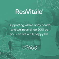 ResVitale Resveratrol bottle on counter ready for daily use