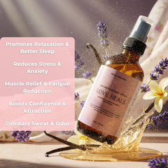 Retox Wellness Love Heals lavender-vanilla scent for calming aroma.
