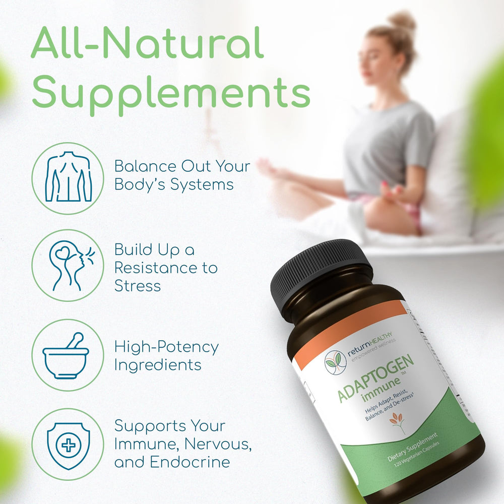 Return Healthy Astragalus root ingredients display promoting immune support.