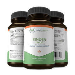 Return Healthy Binder Blend gut-support demonstrates a targeted approach to digestive balance.