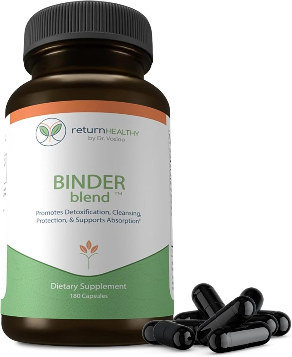 Binder Blend bottle against a clean backdrop signaling wellness.
