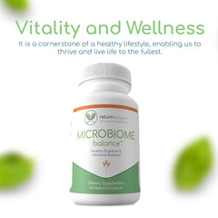Return Healthy Microbiome Balance berberine component closeup for vitality