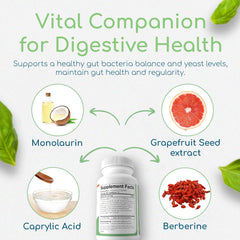 Return Healthy Microbiome Balance label closeup highlighting natural ingredients