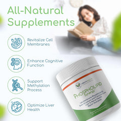 Return Healthy Phospholipid Synergy powder poured into water for easy mix.
