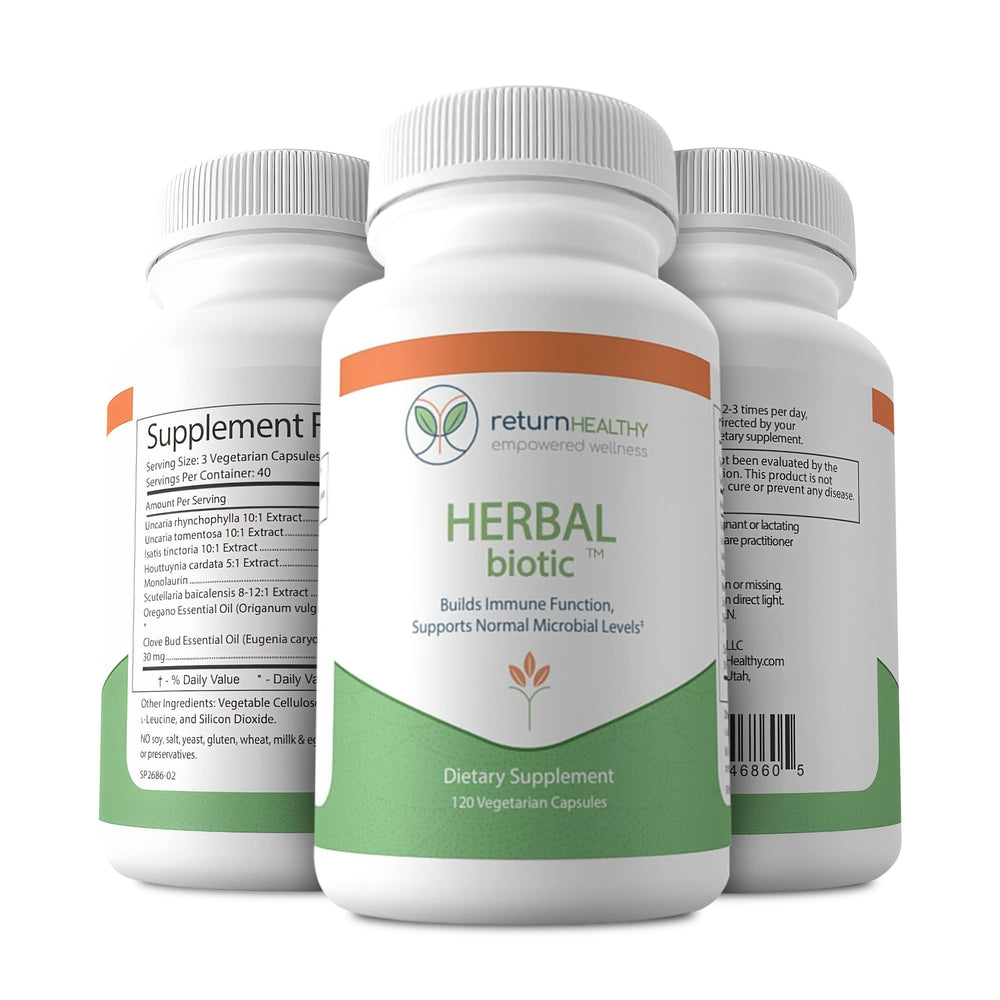 Return Healthy Vegan capsules pack for plant-based daily wellness