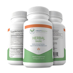 Return Healthy Vegan capsules pack for plant-based daily wellness