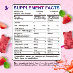ReviNutra family-friendly magnesium gummies packaging on pantry shelf.