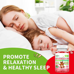 ReviNutra strawberry flavored gummies with kid-friendly bite-size shape