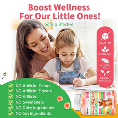 Two-tone banana and strawberry gummies from ReviNutra offer tasty calm for kids.