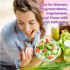 ReviNutra iron drops ingredients folate and B12 support iron uptake.