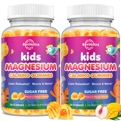 ReviNutra Kids Magnesium Gummies packshot for daily calm and wellness