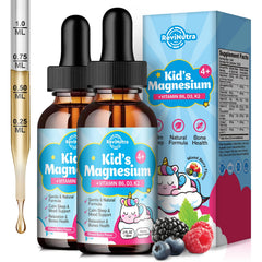 ReviNutra kids magnesium drops bottle for nightly calm and rest