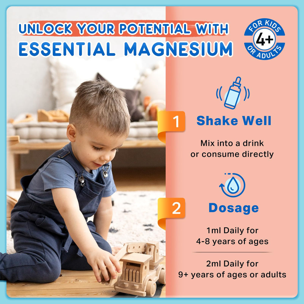 ReviNutra magnesium kids drops ingredients include calcium, zinc and D3 for growth