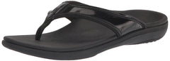 REVITALIGN Yumi metallic-strap sandal with shimmering strap for all-day comfort.