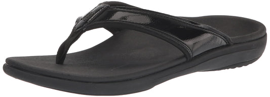 REVITALIGN Yumi orthotic sandal front view showing supportive footbed for all-day comfort.